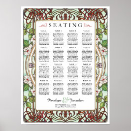 PENELOPE 01 A - Zitkaarten voor bruiloften - Mediu Poster