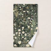 Penelope Dark Daisy Floral Bad Handdoek (Handdoek)