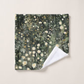 Penelope Dark Daisy Floral Bad Handdoek (Wasdoekje)