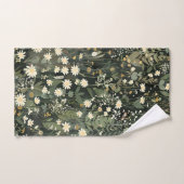 Penelope Dark Daisy Floral Bad Handdoek (Handdoek)