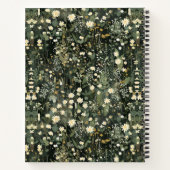 Penelope Dark Daisy Floral Deluxe Notitieboek (Achterkant)