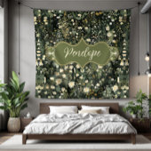 Penelope Dark Daisy Floral Fleece Deken