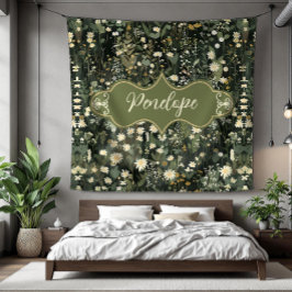 Penelope Dark Daisy Floral Fleece Deken