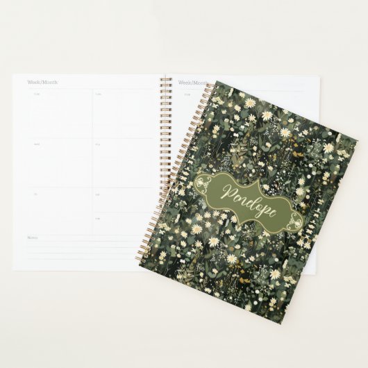 Penelope Dark Daisy Floral Planner (Display)