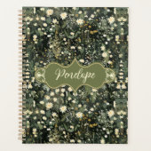 Penelope Dark Daisy Floral Planner (Voorkant)