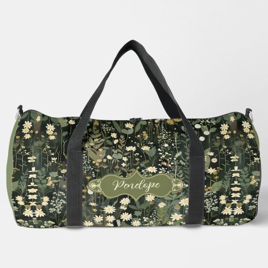 Penelope Dark Daisy Floral Plunjezak (Voorkant)