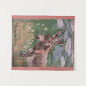 Penelope de ezel wandkleed (Voorkant (horizontaal))