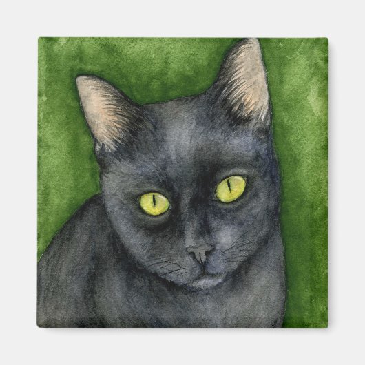 Penelope - De Lucky Black Cat Magnet (Voorkant)