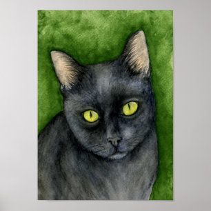 Penelope - De Lucky Black Cat Print
