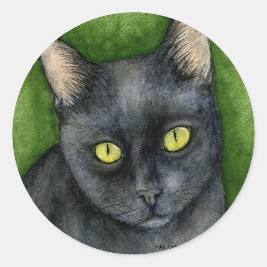 Penelope - De Lucky Black Cat Sticker (Voorkant)