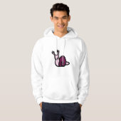 penelope de slak paars hoodie (Voorkant volledig)