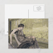 Penelope die een schuur weeft voor Laertes haar va Briefkaart (Voorkant / Achterkant)