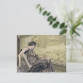 Penelope die een schuur weeft voor Laertes haar va Briefkaart (Staand voorkant)