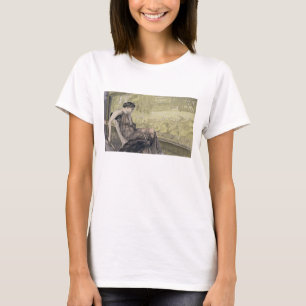 Penelope die een schuur weeft voor Laertes haar va T-shirt