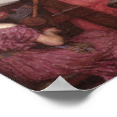 Penelope en de gitaren - John William Waterhouse Poster (Hoek)