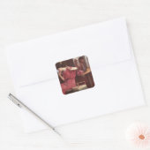 Penelope en de gitaren - John William Waterhouse Vierkante Sticker (Envelop)