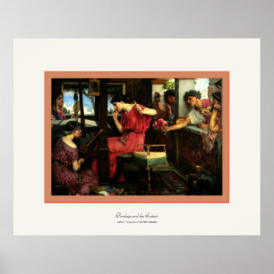 Penelope en de Suitors ~ John W.Waterhouse Poster