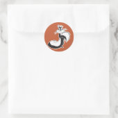 Penelope Grabbing Tail Ronde Sticker (Tas)