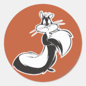 Penelope Grabbing Tail Ronde Sticker (Voorkant)