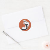 Penelope Grabbing Tail Ronde Sticker (Envelop)