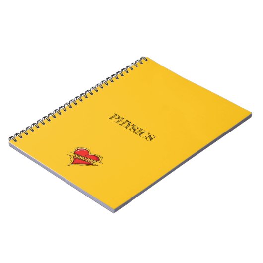 Penelope Heart Yellow Notitieboek (Linkerzijde)