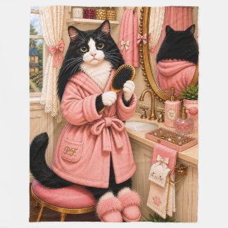Penelope kat fleece deken