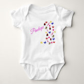 Penelope Naam Met Konijnen, Baby Bodysuit (Voorkant)