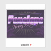 Penelope Name Vorname retro Sticker Geburtstag (Vel)