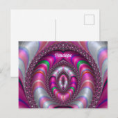 PENELOPE ~ PINK 3D Fractal Design ~ Briefkaart (Voorkant / Achterkant)
