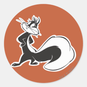 Penelope Posing Ronde Sticker