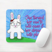 Penelope the Bunny, met een citaatmousepad Muismat (Met muis)