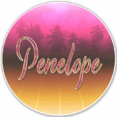 Penelope Vorname Name pink Aufkleber Sticker (Voorkant)