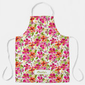 Penelope Waterverf Floral - Gepersonaliseerd Schor Schort (Voorkant)