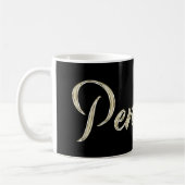 Penelope white gold Handwriting Tasse Kaffeetasse Koffiemok (Links)