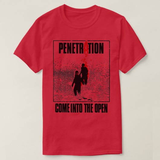 Penetratie komt in het open Punk T-shirt (Design voorkant)