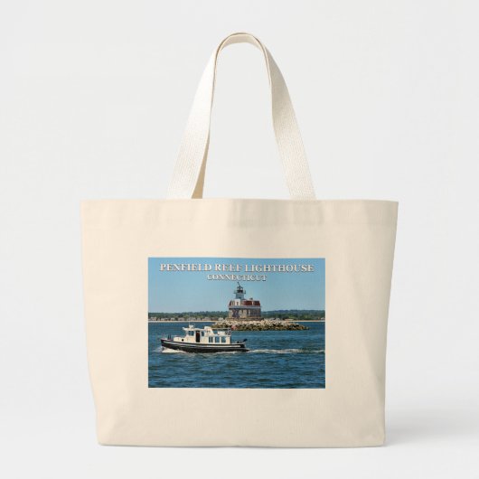 Penfield Reef Lighthouse, Connecticut Canvas tas (Voorkant)