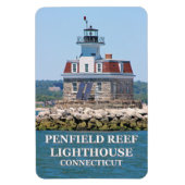 Penfield Reef Lighthouse, Connecticut Flexi Magnet Magneet (Verticaal)