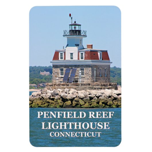 Penfield Reef Lighthouse, Connecticut Flexi Magnet Magneet (Verticaal)