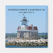 Penfield Reef Lighthouse, Connecticut Magnet (Voorkant)
