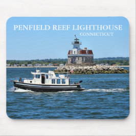 Penfield Reef Lighthouse, Connecticut Mousepad Muismat