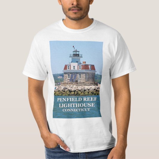Penfield Reef Lighthouse, Connecticut T-Shirt (Voorkant)