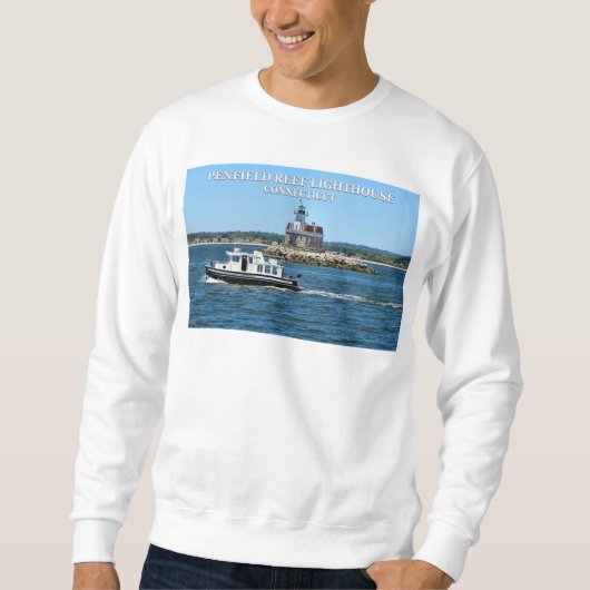 Penfield Reef Lighthouse, Connecticut T-shirt met  (Voorkant)