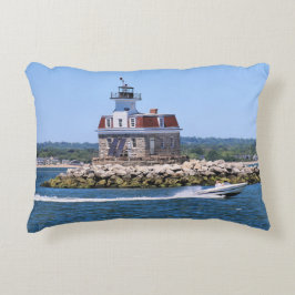 Penfield Reef vuurtoren, Connecticut Pillow Decoratief Kussen