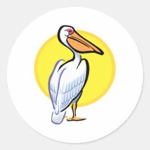 Penga Pelican Ronde Sticker