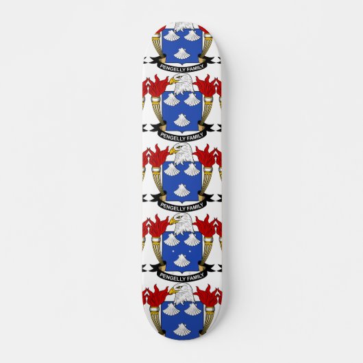 Pengelly Family Crest Skateboard (Voorkant)