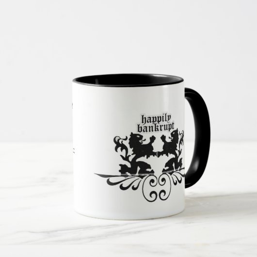 Pengi Apados is gelukkig failliet mok (Voorkant rechts)