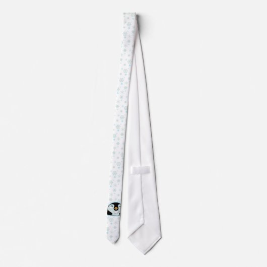 Pengi in de sneeuw stropdas (Achterkant)