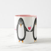 Pengin Luv Tweekleurige Koffiemok (Center)