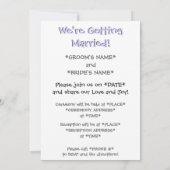 Pengin Luv Wedding Invite Save The Date (Achterkant)