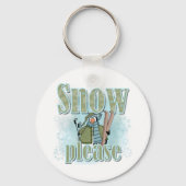 Pengin Ski Snow alsjeblieft Sleutelhanger (Voorkant)